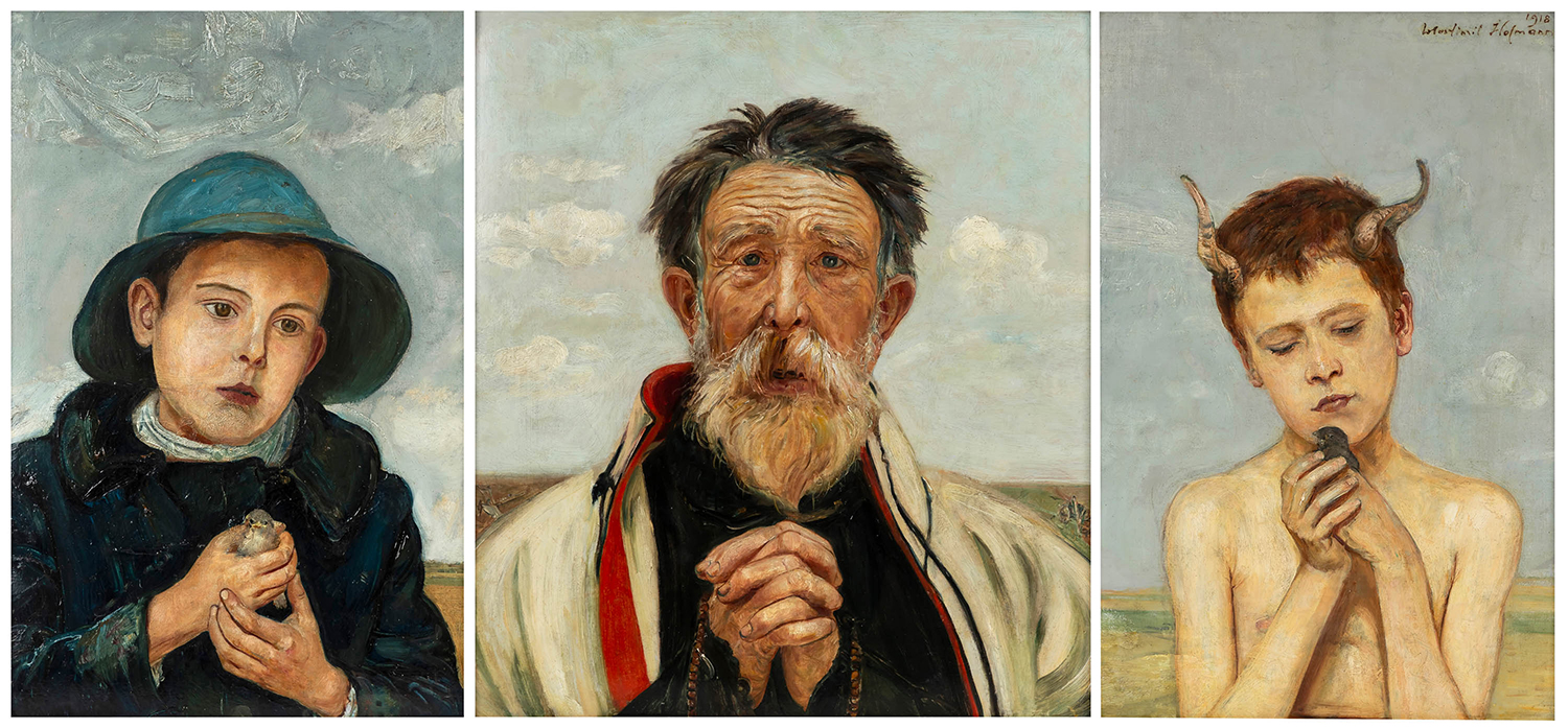 Wlastimil HOFMAN (1881-1970), Tryptyk - Modlitwa, 1918 r.