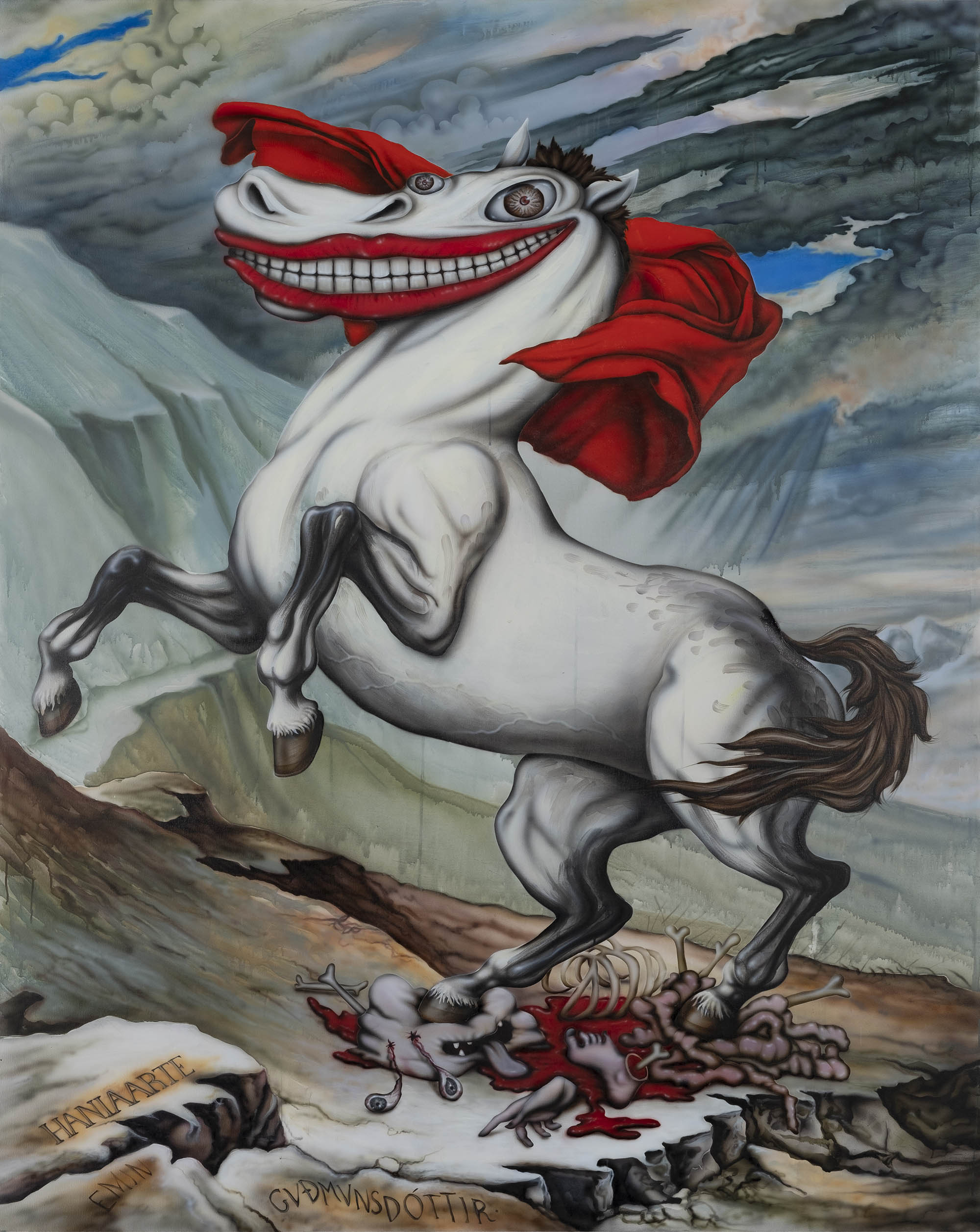 Hanna Krzysztofiak, Napoleonka, 2020, akryl, gwasz, płótno, 220 x 175 cm, z kolekcji Fundacji Sztuki Polskiej ING