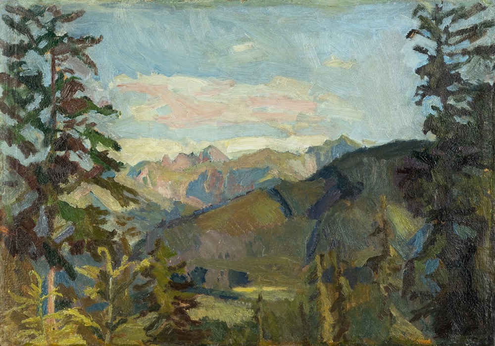 Stanisław KAMOCKI (1875-1944), Widok na Tatry