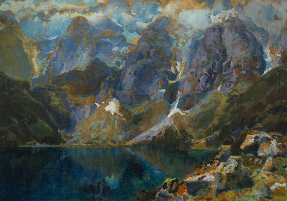 Stanisław GAŁEK (1876-1961), Widok na Morskie Oko