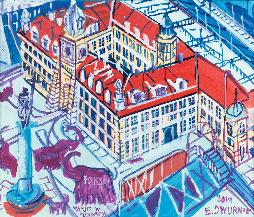 Edward DWURNIK (1943 Radzymin - 2018 Warszawa), Mamuty w Fundacji Foksal, 2014